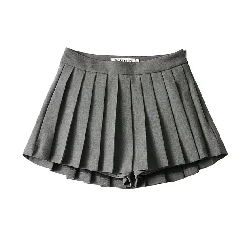 Sexy Women Pleated Skirts High Waist Summer Vintage Mini Skirts Korean Tennis Student White Designed Dance Skirt