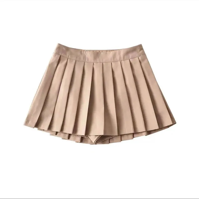 Sexy Women Pleated Skirts High Waist Summer Vintage Mini Skirts Korean Tennis Student White Designed Dance Skirt